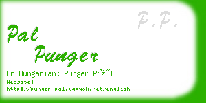 pal punger business card